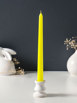 Цена за 2 шт. Свеча античная 25 см, 58 гр, 7 ч, цв. жёлтый