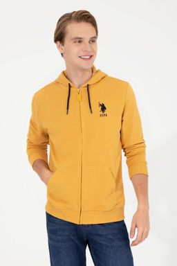 U. S. Polo Assn / Мужской шафрановый свитшот - U.s. polo assn фото 4