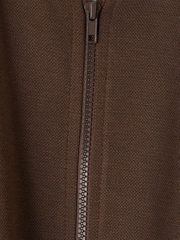 Kolej Yaka Erkek ?ocuk Fermuarl? Sweatshirt