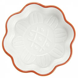 Подсолнух Блюдо фарфоровое д100х35мм, форма ромашка отводка (Китай) - Домашняя мода фото 2