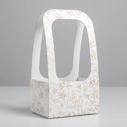 Коробка-переноска для цветов Веточки, 17 12 32 см - Дарите счастье фото 2