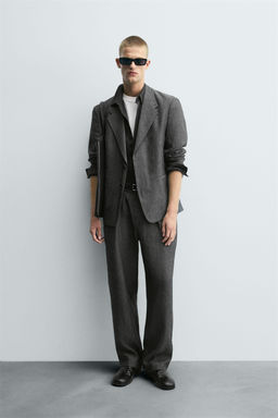 100% LINEN SUIT TROUSERS