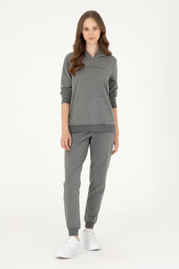 Женский свитшот антрацитового меланжа - U.s. polo assn фото 4