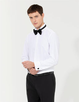 Beyaz Slim Fit Smokin G_mlek