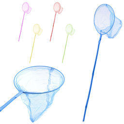 Сачок (ручка бамбук, цвет в ассортименте) (60/20 см.)