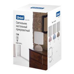 UML-B302 E14 BLUE Светильник настольный декоративный под лампу Е14, 40W. Механический выключатель. Синий. ТМ Uniel