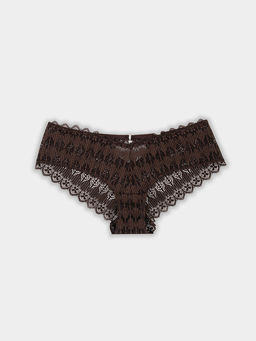 Цена за 2 штуки! Трусы слипы женские коричневые кружевные - Mark formelle фото 9