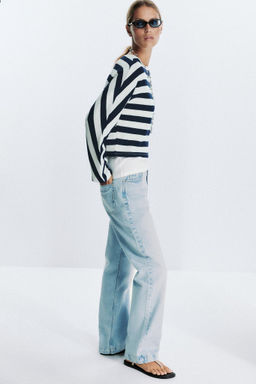 STRIPED BATWING SLEEVE TOP - Zara фото 12
