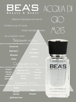 Парфюм Beas 25 ml M 213  Men  фото 2