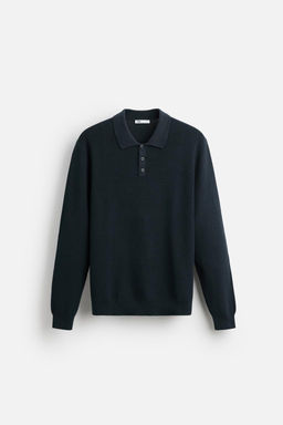 PURL KNIT POLO SHIRT - Zara фото 14
