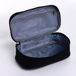 Косметичка-пенал на молнии, на подкладке, Style, чёрная - Simaland фото 3