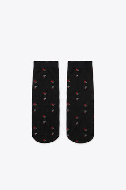 FLOWER PRINTED MID-CALF SOCKS - Zara фото 2