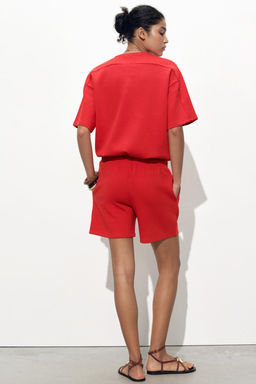 INTERLOCK BERMUDA SHORTS - Zara фото 4