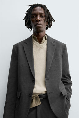 TEXTURED SUIT BLAZER - Zara фото 13