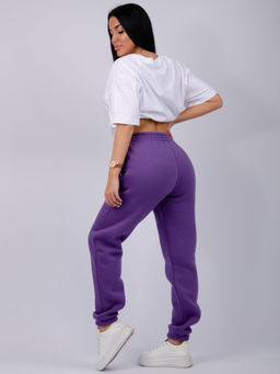 Джоггеры Мистерия 5, футер 3-х нитка начес - Малина фото 12