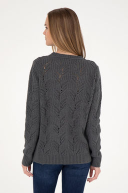 Женский свитер антрацитового цвета - U.s. polo assn фото 12