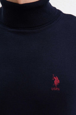 U. S. Polo Assn / Мужской темно-синий базовый свитер - U.s. polo assn фото 5