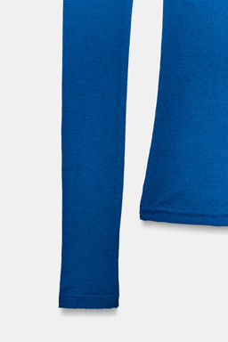 CAMISETA SUPIMA® MANGA LARGA / Azul el?ctrico - Zara фото 7