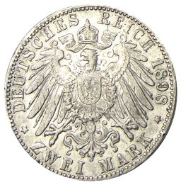 2 марки 1898 года G Германия (Баден)