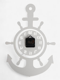 Часы настенные интерьерные Якорь, 3D, наклейка, 45?31 см