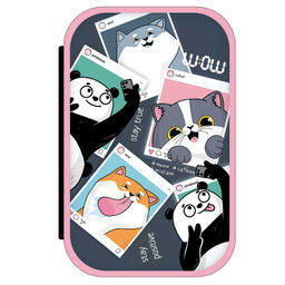 Пенал школьный Феникс+, арт.62999/ 24 СЕЛФИ (без наполнения, 12.3x19.8x4.8 см, искусственная кожа, молния, полноцветная печать, ПЭТ-пакет).