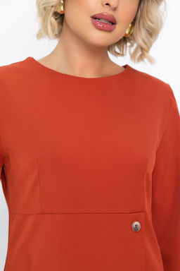 Платье Твоё настроение (оранжевое) П14813-43М