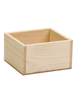 Цена за 2 шт. Кашпо для цветов «Элегант», 14.5×12.5×7.5 см, деревянное