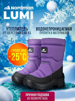 Зимние детские сапоги Nordman Lumi темно-серые  фото 43