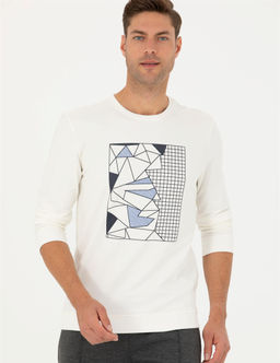 Ekru Regular Fit Sweatshirt - Pierre cardin фото 2