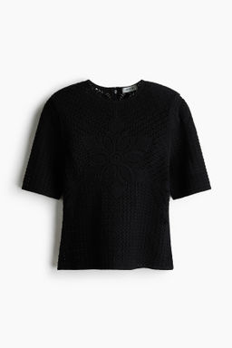 Top efecto crochet