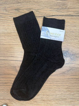 BK827 Носки, 1 пара (бархат) ЧЕРНЫЙ