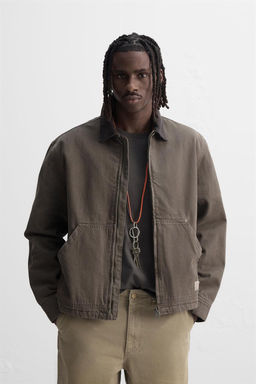 CONTRAST COLLAR JACKET - Zara фото 10