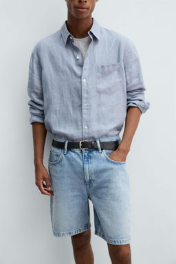 REGULAR FIT DENIM BERMUDA SHORTS - Zara фото 23