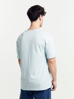 Футболка мужская голубая с печатью голубая дымка +печать 111785-1 - Mark formelle фото 5