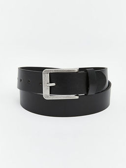 Deri G?r?n?ml? Erkek Kemer