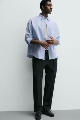 PLEATED TEXTURED TROUSERS - Zara фото 6