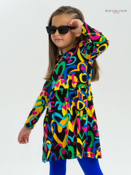 Платье Эля яркие сердца на черном - Sovalina фото 15