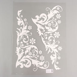 Термонаклейка «Узор со снежинками», на листе 2 шт.