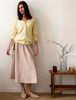 Юбка из плотного лиоцелла скроенная по косой