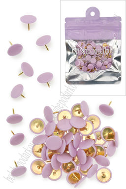 Кнопки канцелярские 1 см (80 шт) SF-7837, фиолетовый