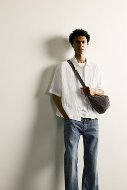 CAMISA RELAXED FIT RELIEVE / Blanco roto - Zara фото 6