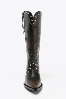 COWBOY STUDDED BOOTS - Zara фото 18