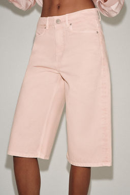 BERMUDA DENIM TIRO MEDIO ZW COLLECTION / Rosa - Zara фото 2