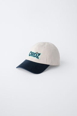 GORRA LOGO BORDADO / Crudo / Azul - Zara фото 2