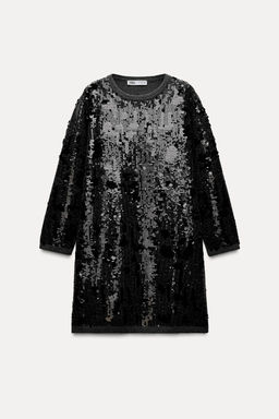 SHORT SEQUINNED KNIT DRESS - Zara фото 6