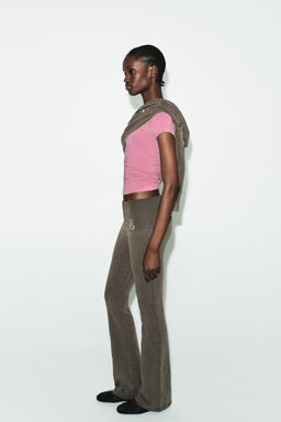 BRATZ® FLARE TROUSERS - Zara фото 4