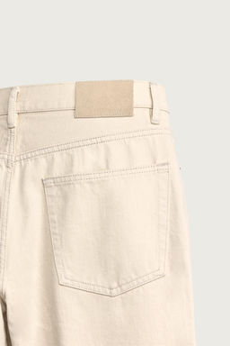 JEANS STRAIGHT FIT VUELTA CONTRASTE / Crudo - Zara фото 10