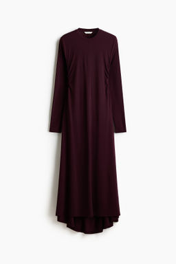 Vestido fruncido de punto