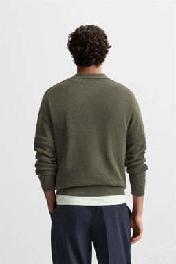 PURL KNIT POLO SHIRT - Zara фото 19
