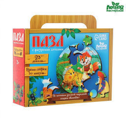 Пазл фигурный. По мотивам русской народной сказки Колобок - Лесная мастерская фото 3